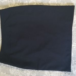 Navy, knee-length, straight pencil skirt size 16